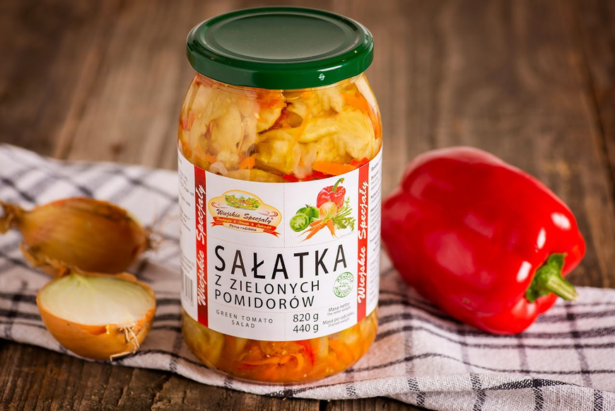 Sałatka z zielonych pomidorów
